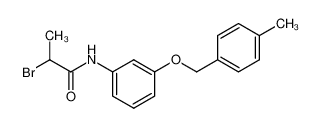2-Bromo-N-[3-(4-methyl-benzyloxy)-phenyl]-propionamide_19514-97-7