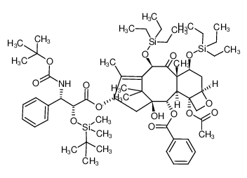 2'-(tert-butyldimethylsilyl)-7,10-di(triethylsilyl)docetaxel_195141-96-9
