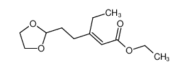 (E)-5-[1,3]Dioxolan-2-yl-3-ethyl-pent-2-enoic acid ethyl ester_195148-42-6