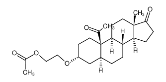 3α-(2-Acetoxy-aethoxy)-19-methyl-5α-androstandion-(17,19)_19518-40-2