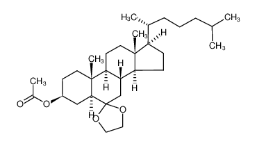 3β-acetoxy-5α-cholestan-6-one ethylene ketal_19518-70-8