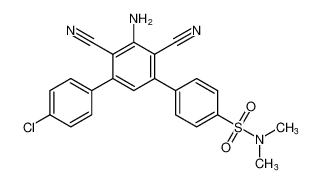 5'-amino-4'-chloro-4',6'-dicyano-N,N-dimethyl-[1,1':3',1'-terphenyl]-4-sulfonamide_195197-27-4