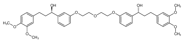 (R,R)-1,5-bis[3-[3-(3,4-dimethoxyphenyl)-1-hydroxypropyl]phenoxy]-3-oxapentane_195202-15-4