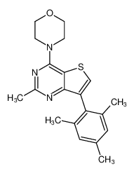 4-(7-mesityl-2-methylthieno[3,2-d]pyrimidin-4-yl)morpholine_195213-07-1