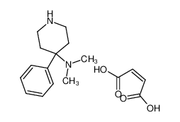 Dimethyl-(4-phenyl-piperidin-4-yl)-amine; compound with (Z)-but-2-enedioic acid_19522-04-4
