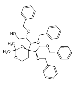 (2S,3R)-2,3-Bis-benzyloxy-3-[(R)-4-((R)-1,2-bis-benzyloxy-ethyl)-2,2-dimethyl-[1,3]dioxan-4-yl]-propan-1-ol_195304-47-3