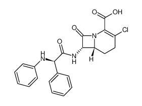 (6R,7S)-3-chloro-8-oxo-7-((R)-2-phenyl-2-(phenylamino)acetamido)-1-azabicyclo[4.2.0]oct-2-ene-2-carboxylic acid_195317-41-0