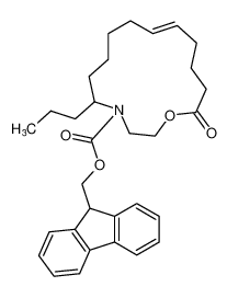 (9H-fluoren-9-yl)methyl (E)-15-oxo-5-propyl-1-oxa-4-azacyclopentadec-10-ene-4-carboxylate_195320-60-6