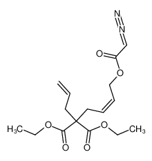 2-Allyl-2-[(Z)-4-(2-diazo-acetoxy)-but-2-enyl]-malonic acid diethyl ester_195323-62-7