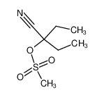 2-ethyl-2-(methanesulfonyloxy)butyronitrile_195370-94-6