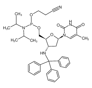 3'-NH-trityl-3'-aminothymidine 5'-O-cyanoethyl-N,N-diisopropylaminophosphoramidite_195375-68-9