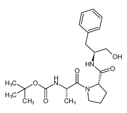 tert-butyl ((S)-1-((S)-2-(((S)-1-hydroxy-3-phenylpropan-2-yl)carbamoyl)pyrrolidin-1-yl)-1-oxopropan-2-yl)carbamate_195376-69-3
