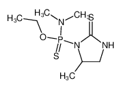 N,N-dimethyl-P-(5-methyl-2-thioxo-imidazolidin-1-yl)-phosphonoamidothioic acid O-ethyl ester_19541-43-6