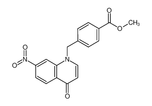 1-(4-methoxycarbonylbenzyl)-7-nitro-4-oxo-1,4-dihydroquinoline_195433-18-2
