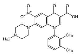 1-(2,3-dimethylphenyl)-7-(4-methylpiperazin-1-yl)-6-nitro-4-oxo-1,4-dihydroquinoline-3-carboxylic acid_195436-60-3