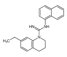 7-ethyl-N-(naphthalen-1-yl)-3,4-dihydroquinoline-1(2H)-carboximidamide_195438-37-0