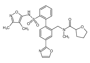 N-[[2'-[[(3,4-Dimethyl-5-isoxazolyl)amino]sulfonyl]-4-(2-oxazolyl)[1,1'-biphenyl]-2-yl]methyl]tetrahydro-N-methyl-2-furancarboxamide_195444-45-2
