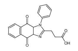 3-(4,9-dioxo-1-phenyl-3a,4,9,9a-tetrahydro-1H-naphtho[2,3-d]imidazol-2-yl)propanoic acid_195448-38-5