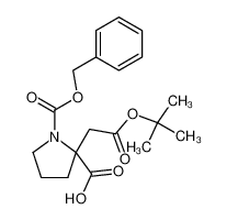 2-tert-Butoxycarbonylmethyl-pyrrolidine-1,2-dicarboxylic acid 1-benzyl ester_195453-61-3