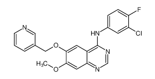 N-(3-chloro-4-fluorophenyl)-7-methoxy-6-(pyridin-3-ylmethoxy)quinazolin-4-amine_195457-45-5