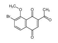 2-acetyl-7-bromo-8-methoxy-1,4-naphthoquinone_195505-01-2