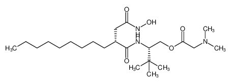 (S)-2-((R)-2-(2-(hydroxyamino)-2-oxoethyl)undecanamido)-3,3-dimethylbutyl dimethylglycinate_195508-50-0