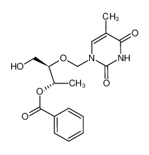 1-(3'-O-benzoyl-2'-deoxy-1',2'-seco-D-ribosyl)thymine_195512-95-9