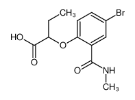 2-(4-Bromo-2-methylcarbamoyl-phenoxy)-butyric acid_195526-12-6