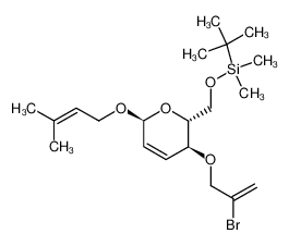 [(2R,3S,6S)-3-(2-Bromo-allyloxy)-6-(3-methyl-but-2-enyloxy)-3,6-dihydro-2H-pyran-2-ylmethoxy]-tert-butyl-dimethyl-silane_195533-45-0
