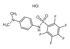 4-(N,N-Dimethylamino)-1-pentafluorophenylsulfonamidobenzene, hydrochloride_195533-86-9