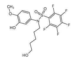 2-Hydroxy-1-methoxy-4-(N-(5-hydroxypentyl)-pentafluorophenylsulfonamido)benzene_195533-90-5