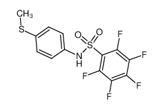 4-Methylmercapto-1-pentafluorophenylsulfonamidobenzene_195534-16-8