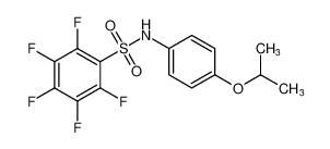 2,3,4,5,6-pentafluoro-N-(4-isopropoxyphenyl)benzenesulfonamide_195534-20-4