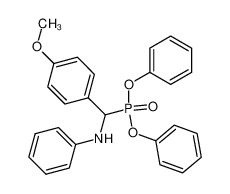 [(4-methoxy-phenyl)(phenylamino)methyl]phosphonic acid diphenyl ester_19555-24-9