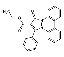 1-oxo-3-phenyl-1H-benzo[c]pyrazolo[1,2-a]cinnoline-2-carboxylic acid ethyl ester_19555-83-0