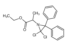 Ethyl 2-(2,2-dichloro-3,3-diphenylaziridin-1-yl)propanoate_195601-04-8