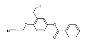 Benzoic acid 4-cyanomethoxy-3-hydroxymethyl-phenyl ester_195601-66-2