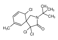 2-(tert-butyl)-4,4,10-trichloro-7-methyl-2-azaspiro[4.5]deca-6,8-dien-3-one_195611-95-1