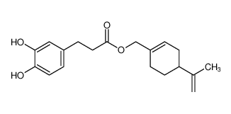 (4-(prop-1-en-2-yl)cyclohex-1-en-1-yl)methyl 3-(3,4-dihydroxyphenyl)propanoate_195614-10-9