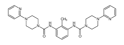N,N'-(2-methyl-1,3-phenylene)bis(4-(pyridin-2-yl)piperazine-1-carboxamide)_195625-39-9