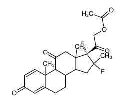 Acetic acid 2-((R)-16,17-difluoro-10,13,16-trimethyl-3,11-dioxo-6,7,8,9,10,11,12,13,14,15,16,17-dodecahydro-3H-cyclopenta[a]phenanthren-17-yl)-2-oxo-ethyl ester_1957-78-4