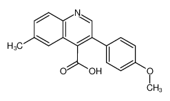 6-Methyl-3-(p-anisyl)quinolin-4-carbonsaeure_19571-26-7