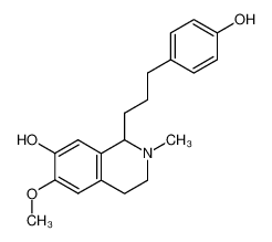 1-[3-(4-hydroxy-phenyl)-propyl]-6-methoxy-2-methyl-1,2,3,4-tetrahydro-isoquinolin-7-ol_19571-41-6