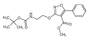3-(2-(N-tert-Butoxycarbonylamino)ethoxy)-4-methoxycarbonyl-5-phenylisoxazole_195714-75-1