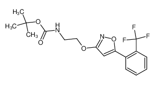 3-(2-(N-tert-Butoxycarbonylamino)ethoxy)-5-(2-trifluoromethylphenyl)isoxazole_195714-90-0