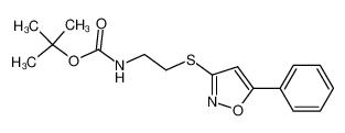 3-(2-(N-tert-Butoxycarbonylamino)ethylthio)-5-phenylisoxazole_195715-30-1