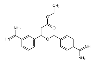 ethyl 3-(aminoiminomethyl)-beta-[[4-(aminoiminomethyl)phenyl]methoxy]benzenepropanoate_195716-68-8