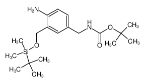 [4-Amino-3-(tert-butyl-dimethyl-silanyloxymethyl)-benzyl]-carbamic acid tert-butyl ester_195717-70-5