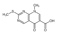 8-methyl-2-(methylthio)-5-oxo-5,8-dihydropyrido[2,3-d]pyrimidine-6-carboxylic acid_19572-13-5