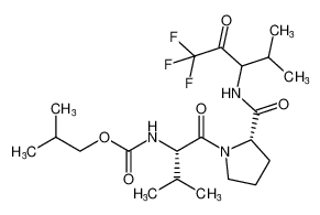 isobutyl ((2S)-3-methyl-1-oxo-1-((2S)-2-((1,1,1-trifluoro-4-methyl-2-oxopentan-3-yl)carbamoyl)pyrrolidin-1-yl)butan-2-yl)carbamate_195727-35-6